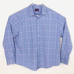 UNTUCKit Billsboro men’s nylon spandex long sleeve button up shirt XL